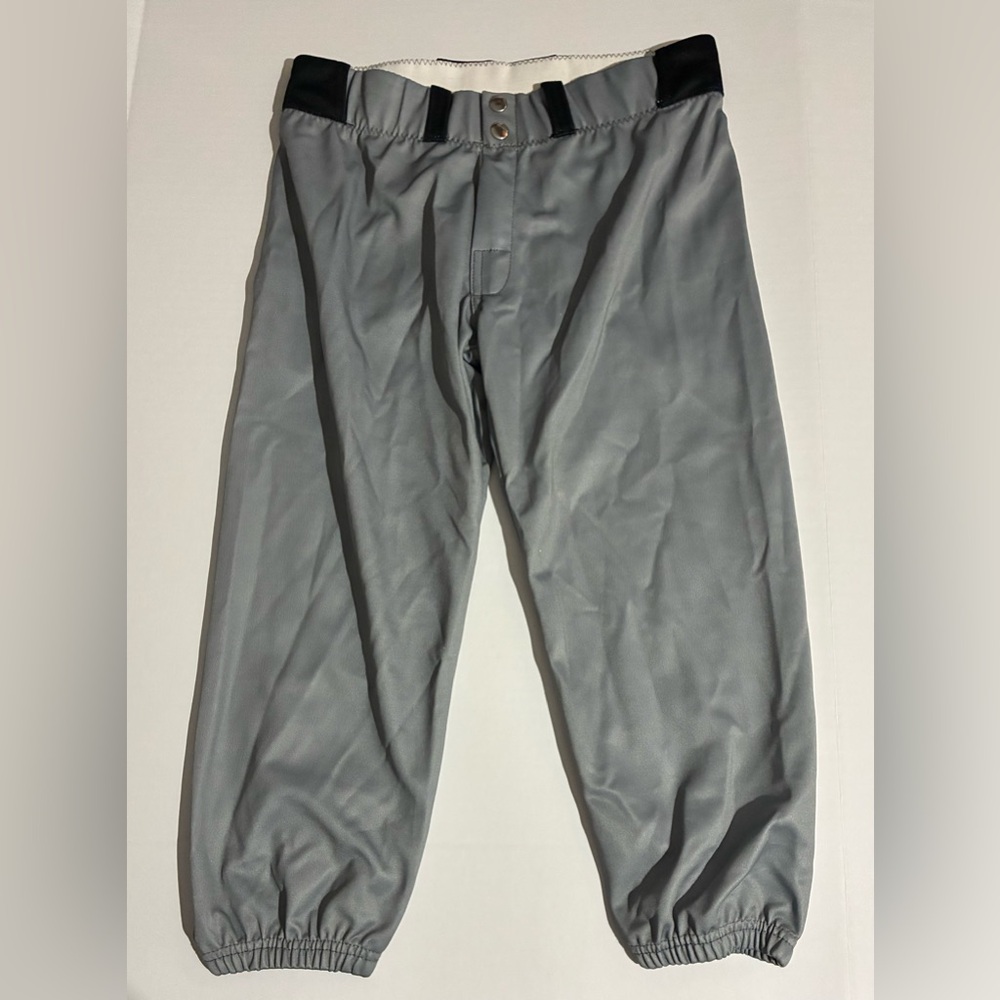 Kids Youth XL Gray Athletic baseball Pants